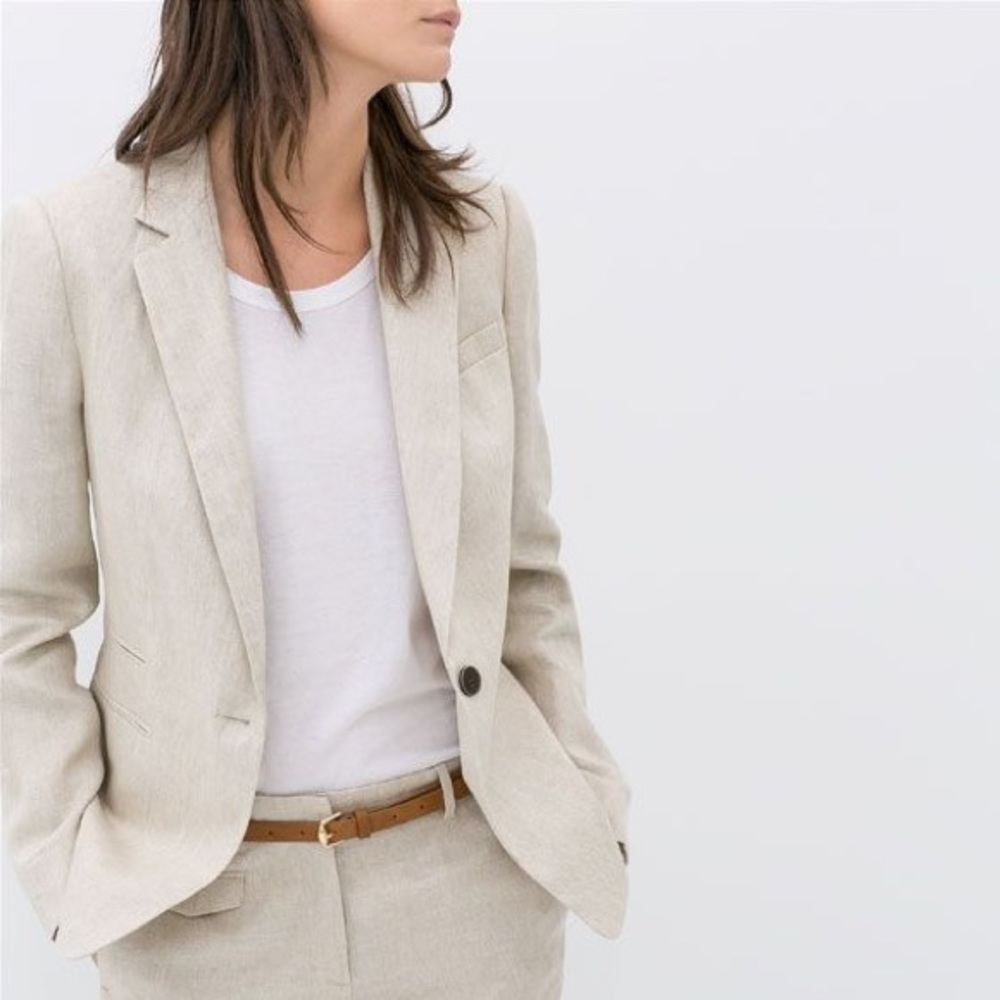 Zara linen blazer
